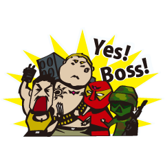 [LINEスタンプ] inSPYre VS BLACK-MAX 