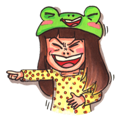 [LINEスタンプ] Froggie Stephanie