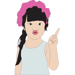 [LINEスタンプ] Niece.2 ( Chinese+English )