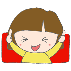 [LINEスタンプ] 黄色い服の女の子 