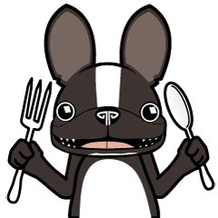 [LINEスタンプ] フレンチブルドック ブリンドル