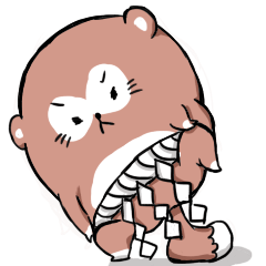 [LINEスタンプ] デブたぬきぽこ