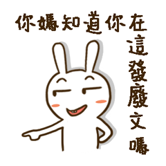 [LINEスタンプ] Rabbit's daily life