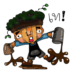 [LINEスタンプ] Indy wooden barista
