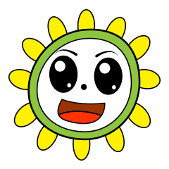 [LINEスタンプ] Mr. Sunflower (English)