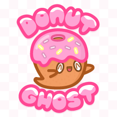 [LINEスタンプ] Donut Ghost