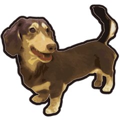 [LINEスタンプ] Dachshund century-egg