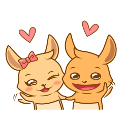 [LINEスタンプ] WallaKun ＆ WallaYang