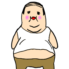 [LINEスタンプ] 小さいおじさん（妖精）