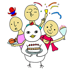 [LINEスタンプ] ポコとなかまたち