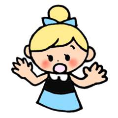 [LINEスタンプ] 女のコとクウマ