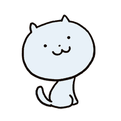 [LINEスタンプ] ゆるゆる青ねこ