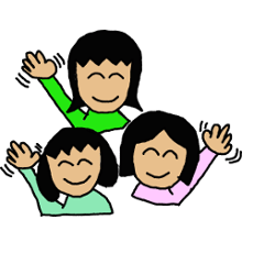[LINEスタンプ] なかよし三姉妹