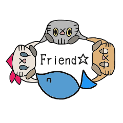 [LINEスタンプ] Sucotty and his friends (English)