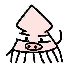 [LINEスタンプ] Cute Pigsquid