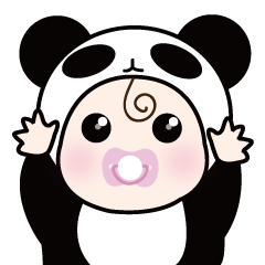 [LINEスタンプ] cute Panda Baby