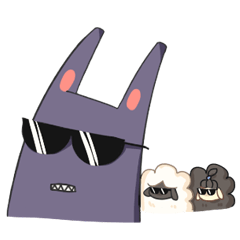 [LINEスタンプ] Aggressive Rabbit and The Bunch