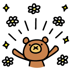 [LINEスタンプ] Do your best. Witch hood (Bear side)