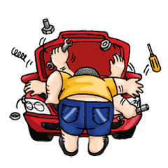 [LINEスタンプ] Garage Boy