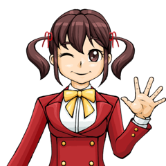 [LINEスタンプ] ツインテールの元気っ子