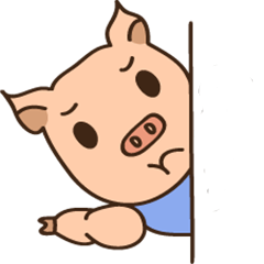 [LINEスタンプ] happy muscle pig