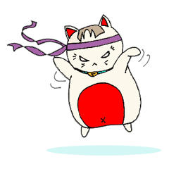 [LINEスタンプ] I am a fat cat "PANTANG"