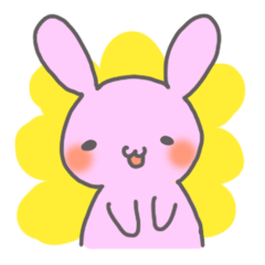 [LINEスタンプ] うさぎのうさりん