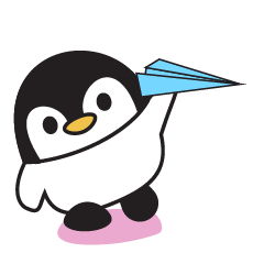 [LINEスタンプ] ペンギンと、折り紙