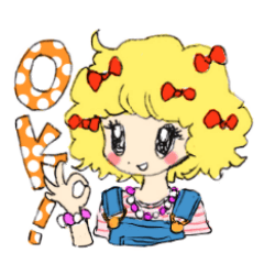 [LINEスタンプ] ポップキュートガール