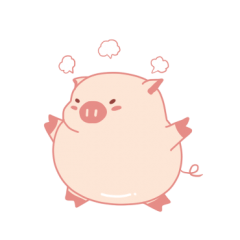 [LINEスタンプ] My Cute Lovely Pig, Animated 2