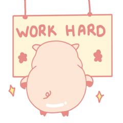 [LINEスタンプ] My Cute Lovely Pig, Animated 5