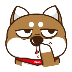 [LINEスタンプ] Mona Shiba's daily life