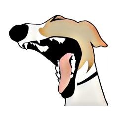 [LINEスタンプ] Claiv the whippet
