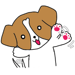 [LINEスタンプ] ジャックラッセルにこさん