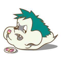 [LINEスタンプ] Lazy Afat's Life