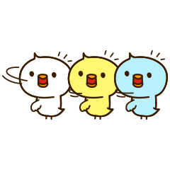 [LINEスタンプ] Cute Colored Chicks