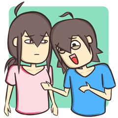 [LINEスタンプ] Sarcastic Twins