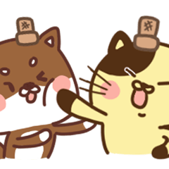 [LINEスタンプ] Latte and pudding