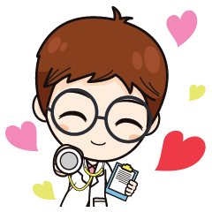 [LINEスタンプ] Being a Doctor, not easy+