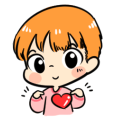 [LINEスタンプ] the orange boy