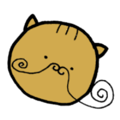 [LINEスタンプ] ひげねこまんじゅう