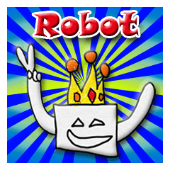 [LINEスタンプ] Robot happiness, anger , sadness and joy