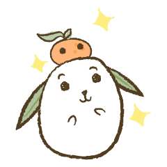 [LINEスタンプ] うさぎさんとみかん