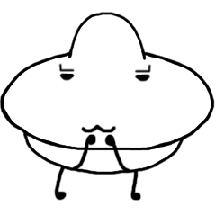 [LINEスタンプ] Peculiar small UFO