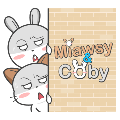 [LINEスタンプ] Miawsy ＆ Coby