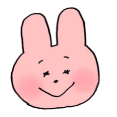 [LINEスタンプ] うさぎ の ぽっぽ