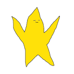 [LINEスタンプ] Yellow Star Man