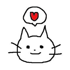 [LINEスタンプ] 時々毒舌なしろねこ