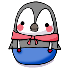 [LINEスタンプ] Pink Cheek Penguin