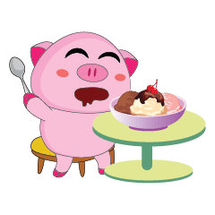 [LINEスタンプ] One of us: The Plump Pink, Animate Vol 3
